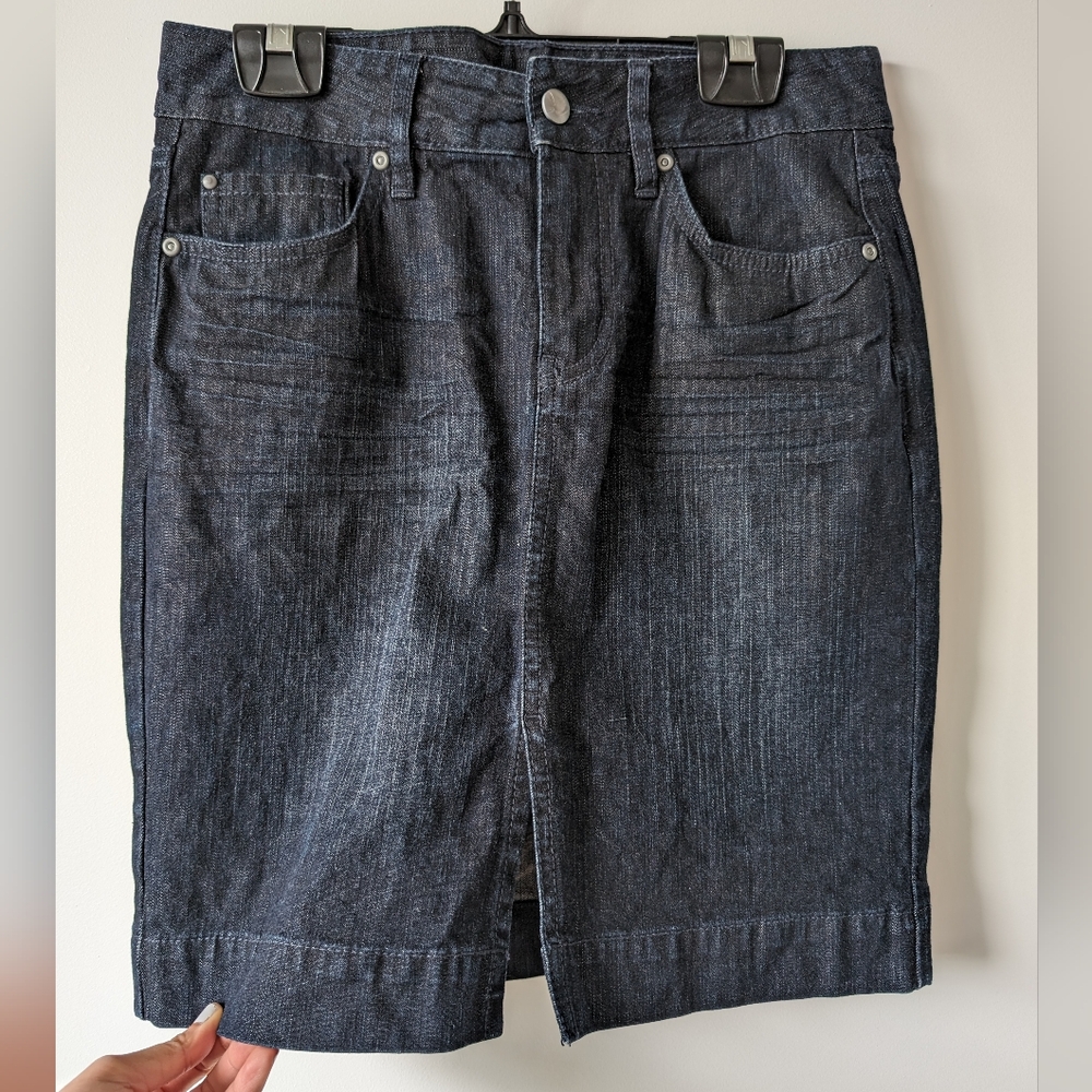 Jacob Dark Wash Denim Jean Skirt Sz 3/4